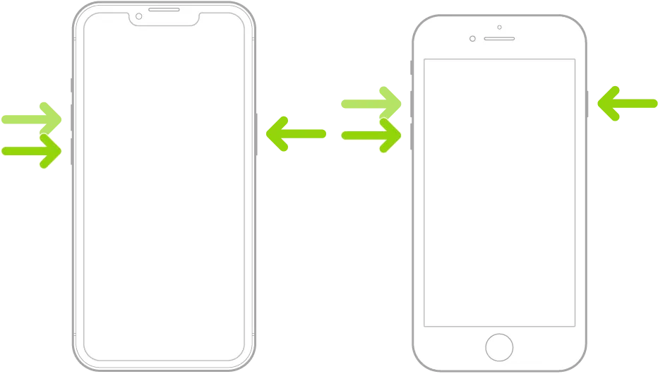 różne modele iphone przyciski hard reset