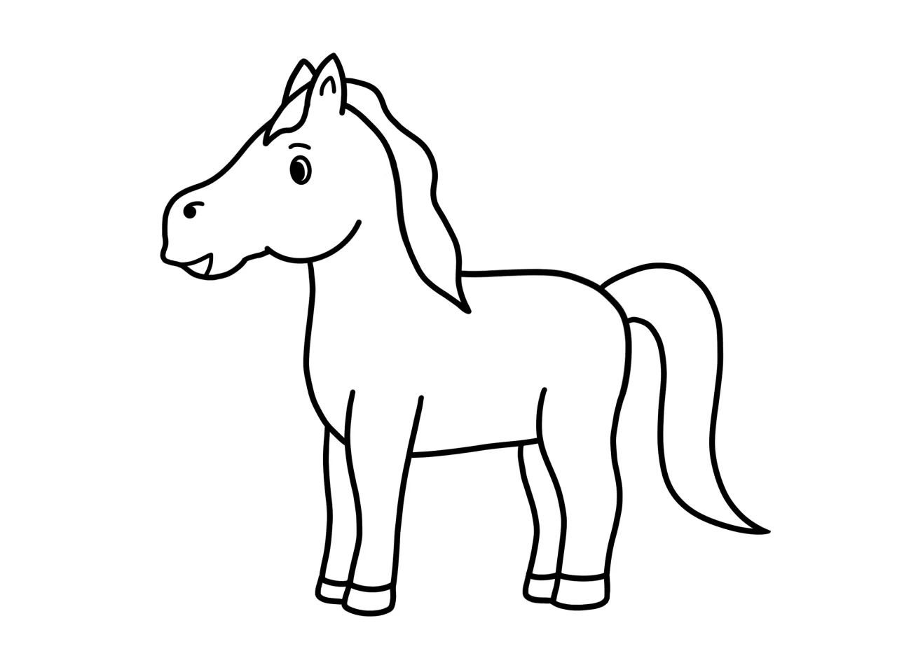 błędy w rysowaniu konia