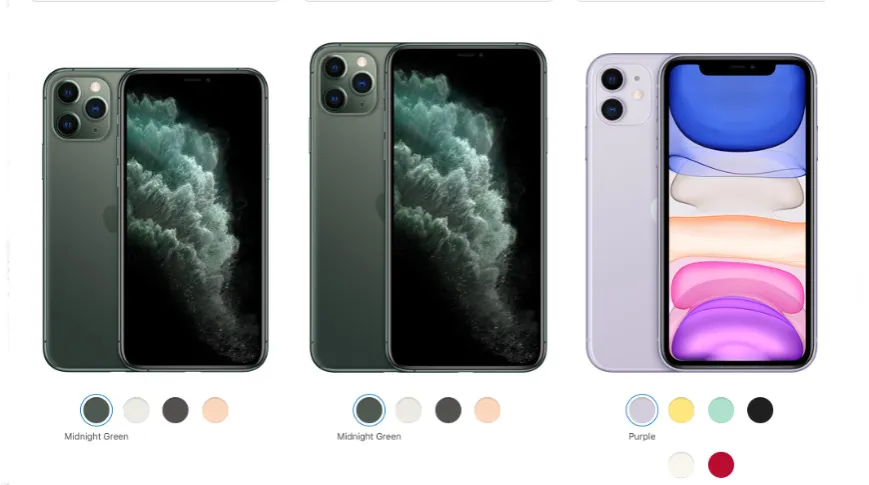 iPhone 11 Pro Max por&oacute;wnanie rozmiar&oacute;w z innymi modelami