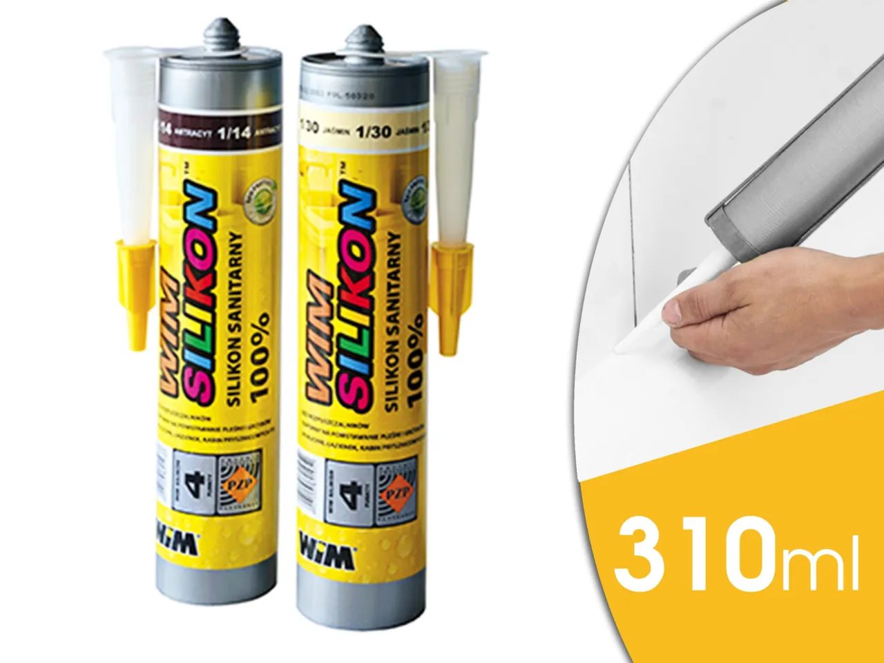 różne rodzaje silikonu w tubach