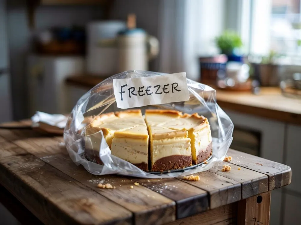 pakowanie sernika do mrożenia