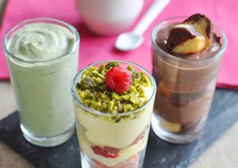 Verrines mascarpone différentes saveurs