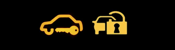 kontrolka samoch&oacute;d z kluczykiem opel deska rozdzielcza