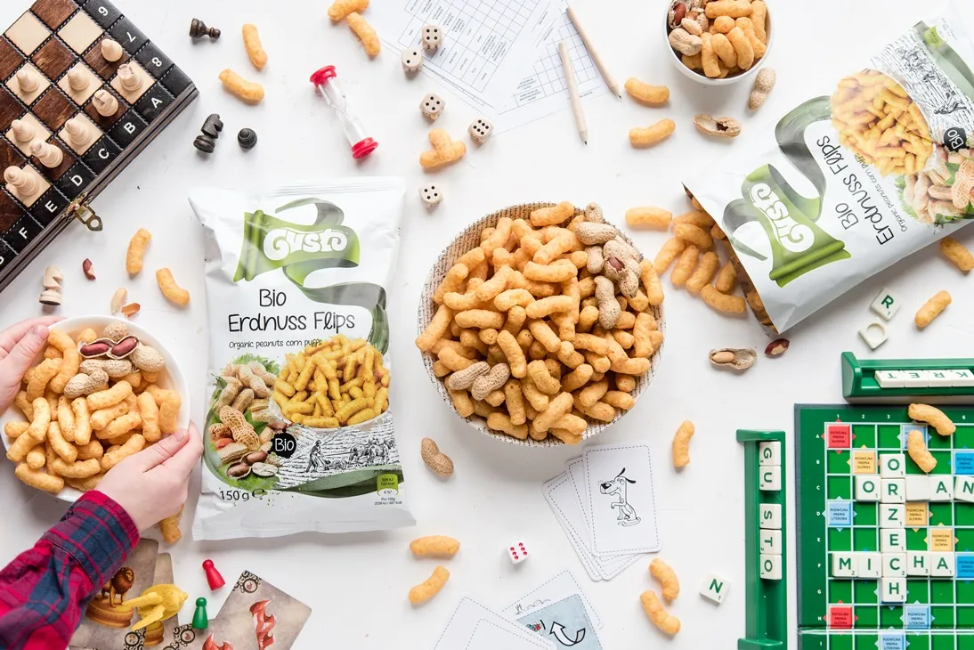 zdrowe przekąski i chrupki kukurydziane