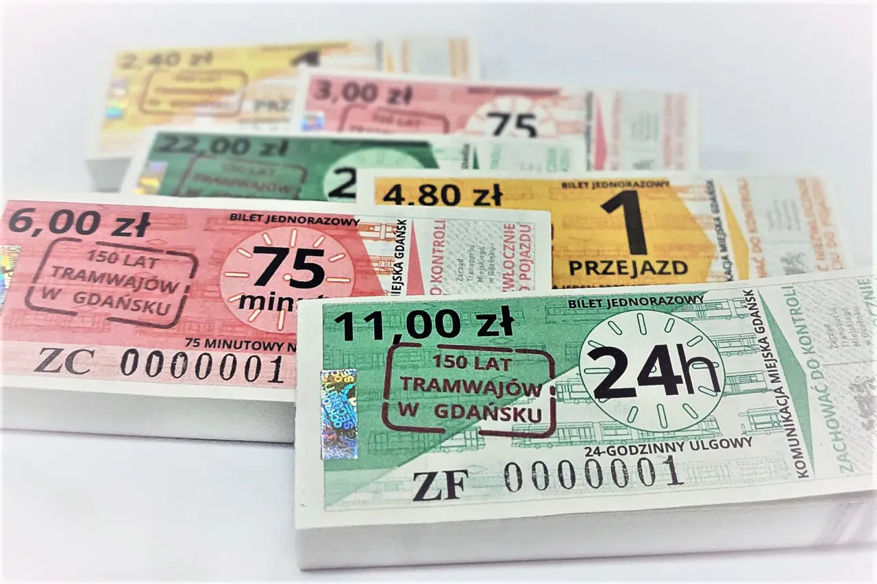 Rodzaje bilet&oacute;w ZTM Gdańsk