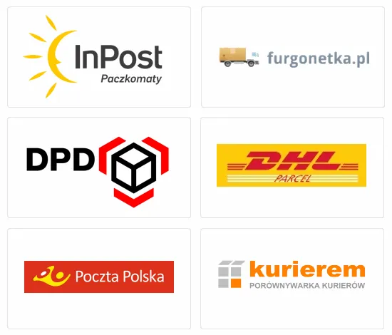 logo firm kurierskich DPD DHL InPost FedEx