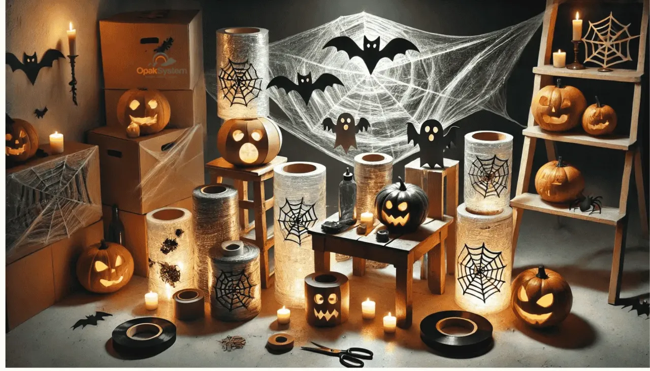 materiały do halloweenowych dekoracji diy recykling dary natury