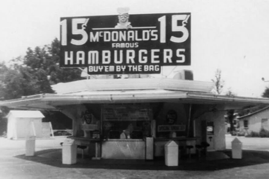 White Castle burger, McDonald's history