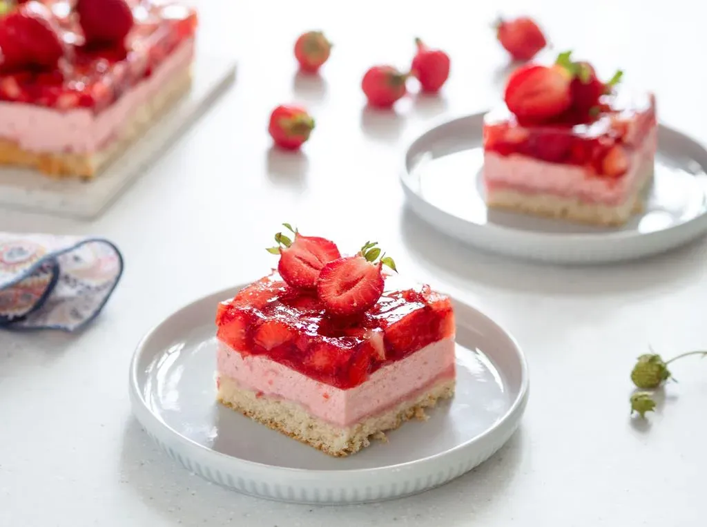 owoce do ciasta z galaretką