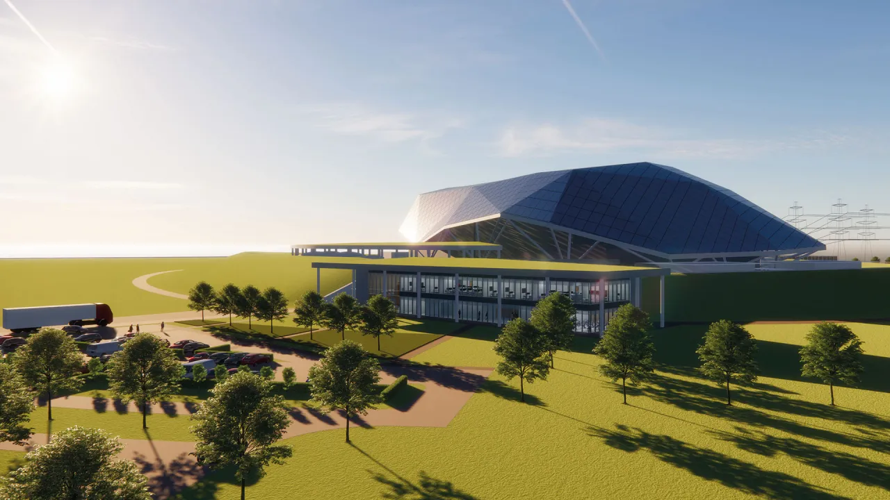 Wizualizacja małego reaktora modułowego SMR Rolls-Royce