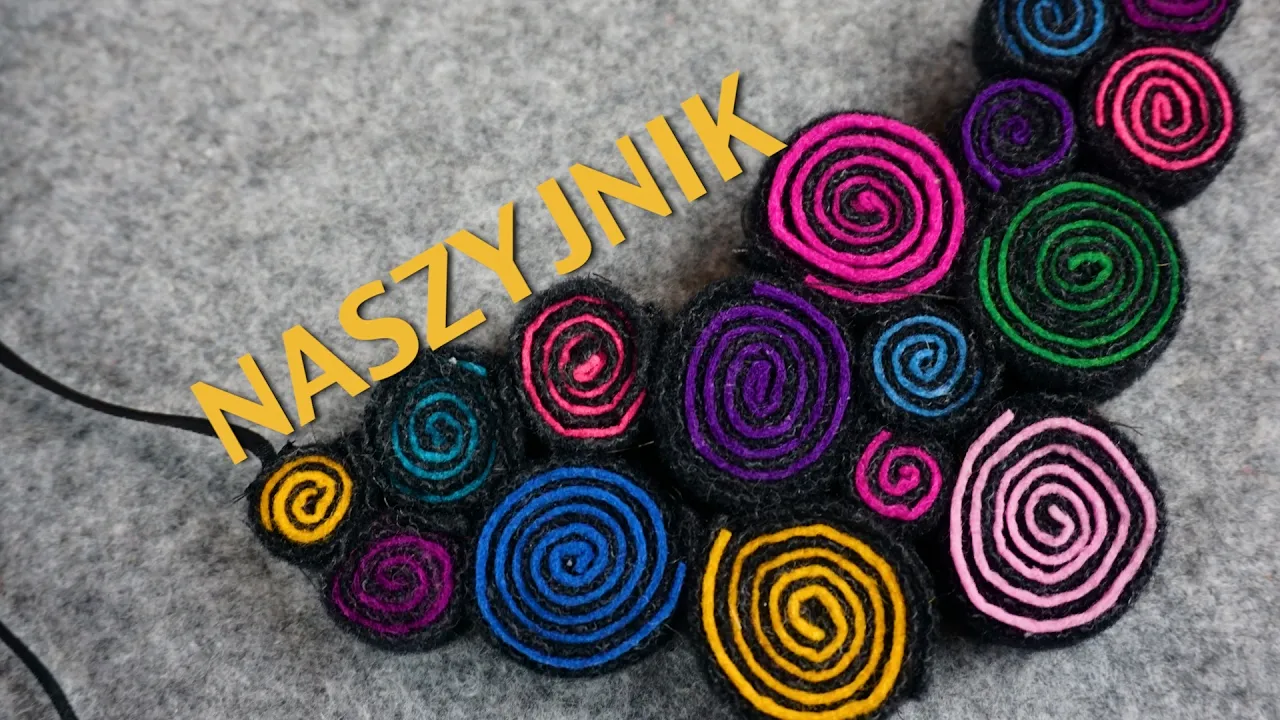 Inspiracje naszyjniki z filcu