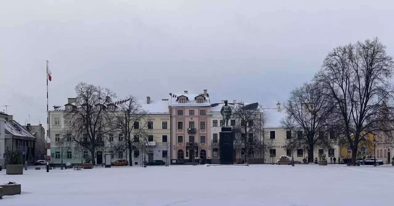 Zabytki Radomia zimą