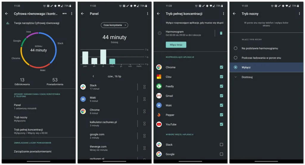 screenshot cyfrowa r&oacute;wnowaga android