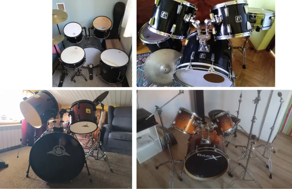 rozmieszczenie tomów perkusyjnych ergonomia