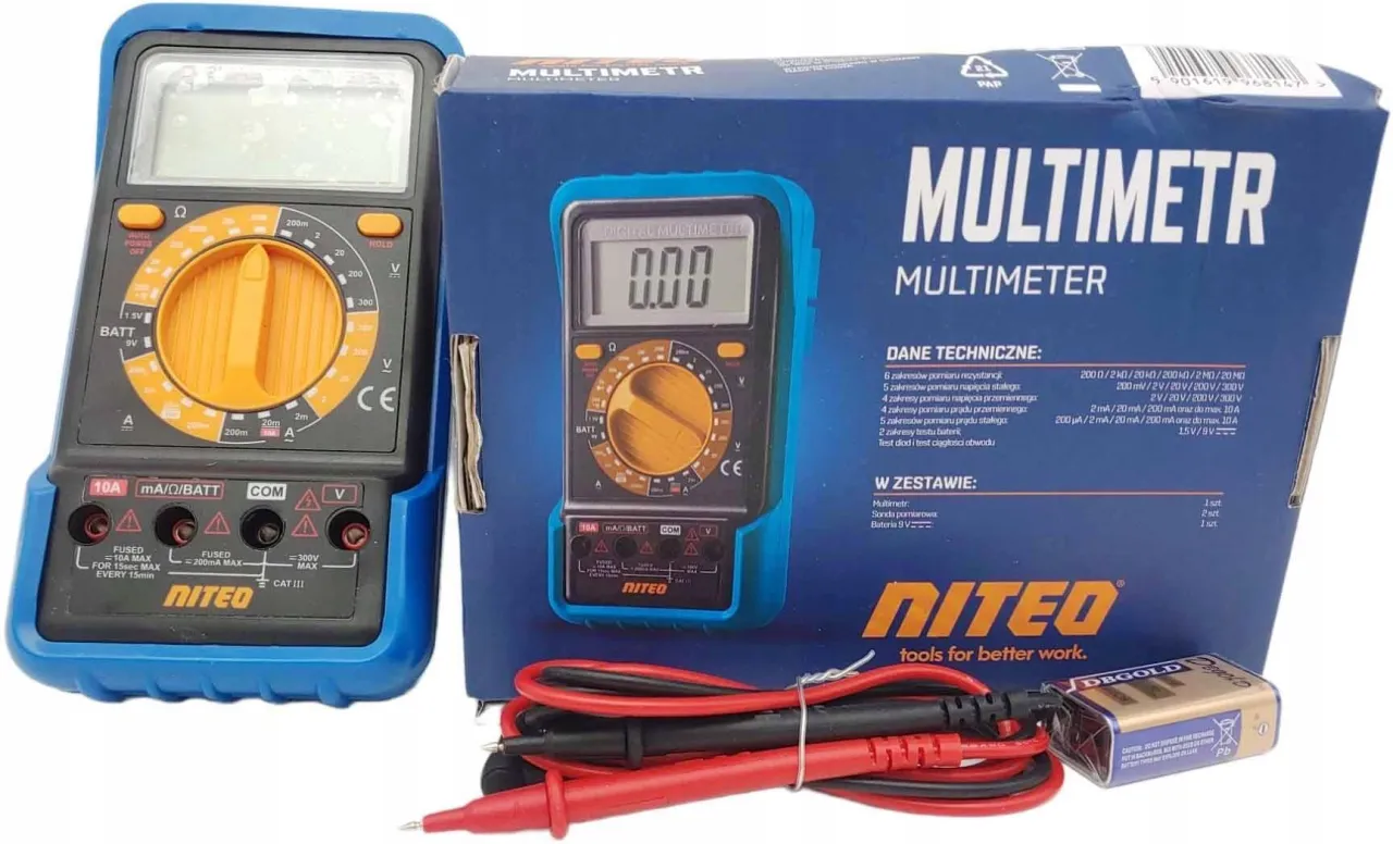 multimetry dla r&oacute;żnych zastosowań: majsterkowicz, elektryk, elektronik
