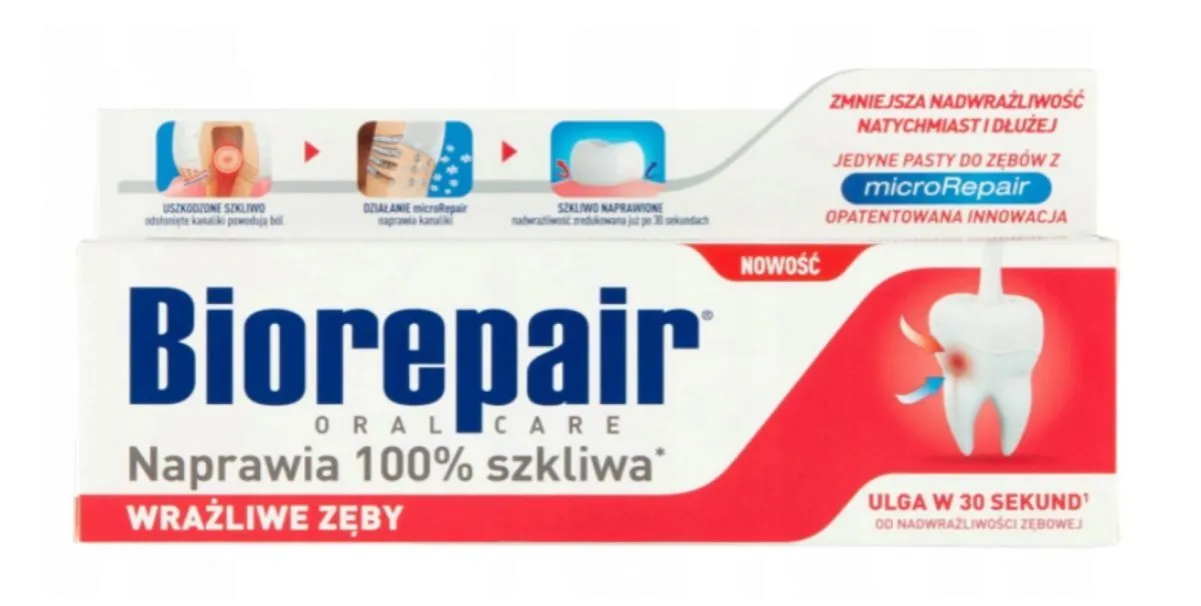 pasty na nadwrażliwość zębów opakowania