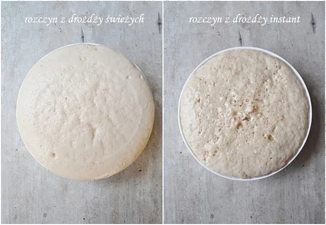 drożdże świeże vs suche