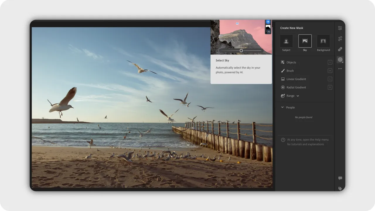 tabela porównanie funkcji Lightroom Photoshop