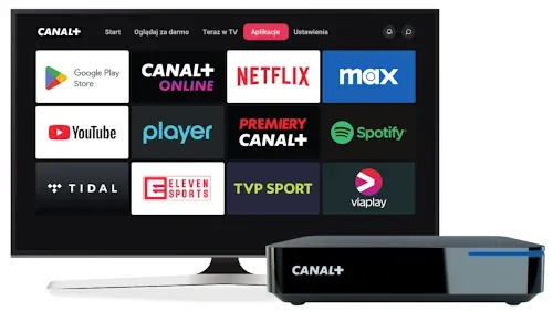 CANAL+ online interfejs na różnych urządzeniach