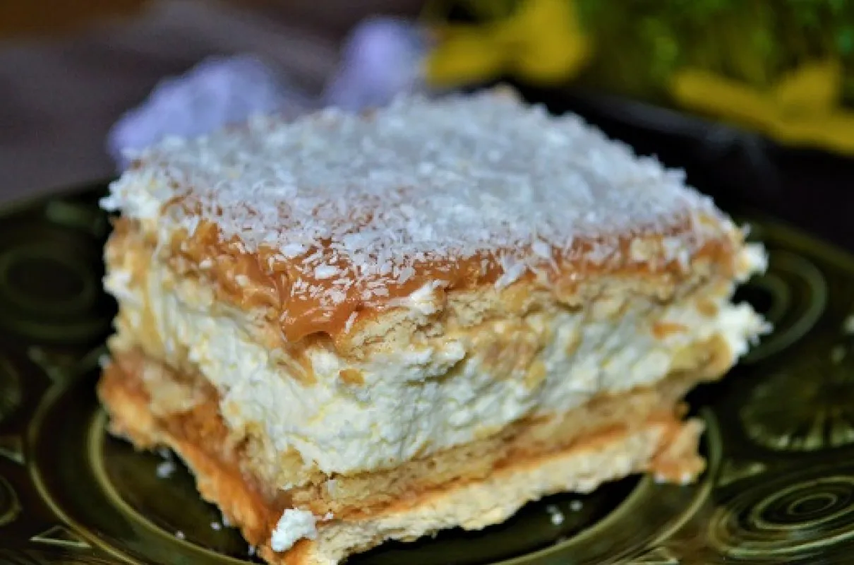 Przepis na ciasto Krówka bez pieczenia