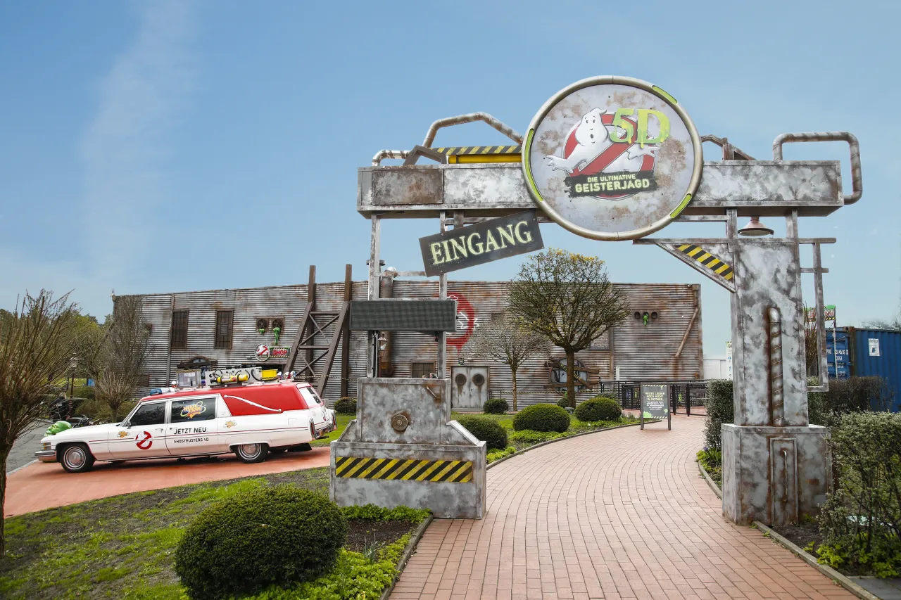 Familie Heide Park Ghostbusters 5D Attraktion