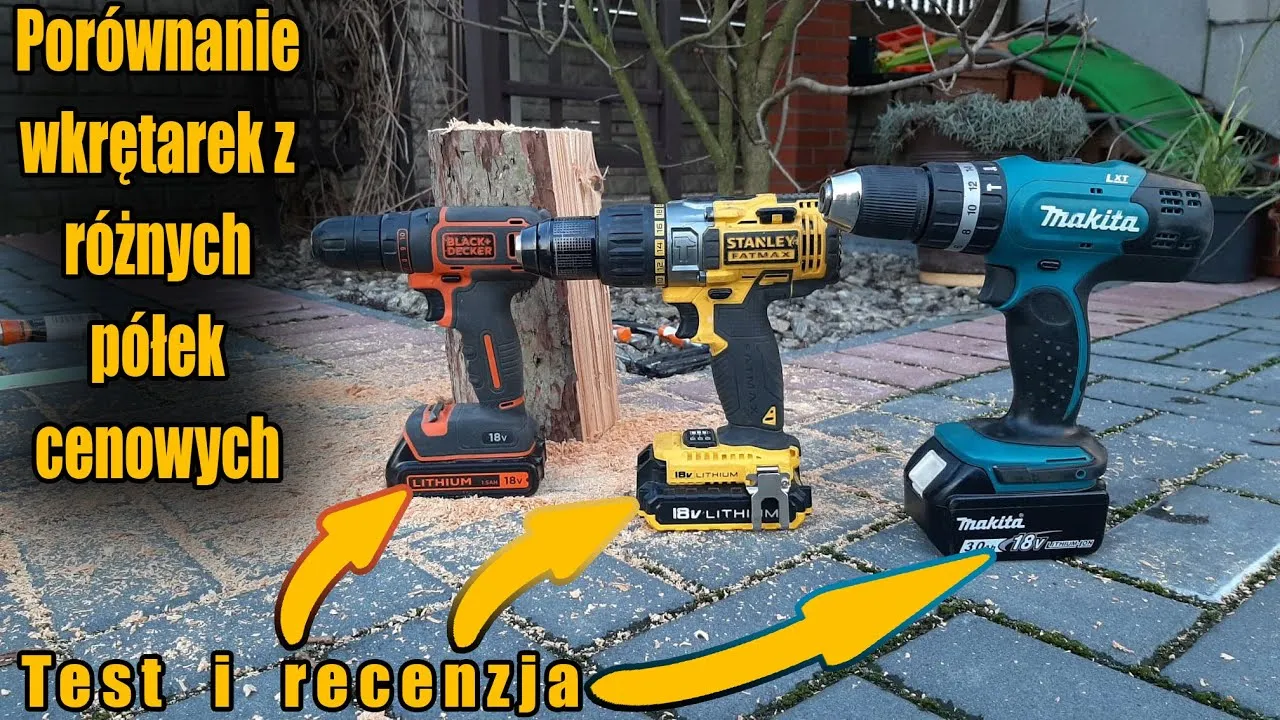 elektronarzędzia Makita Stanley porównanie