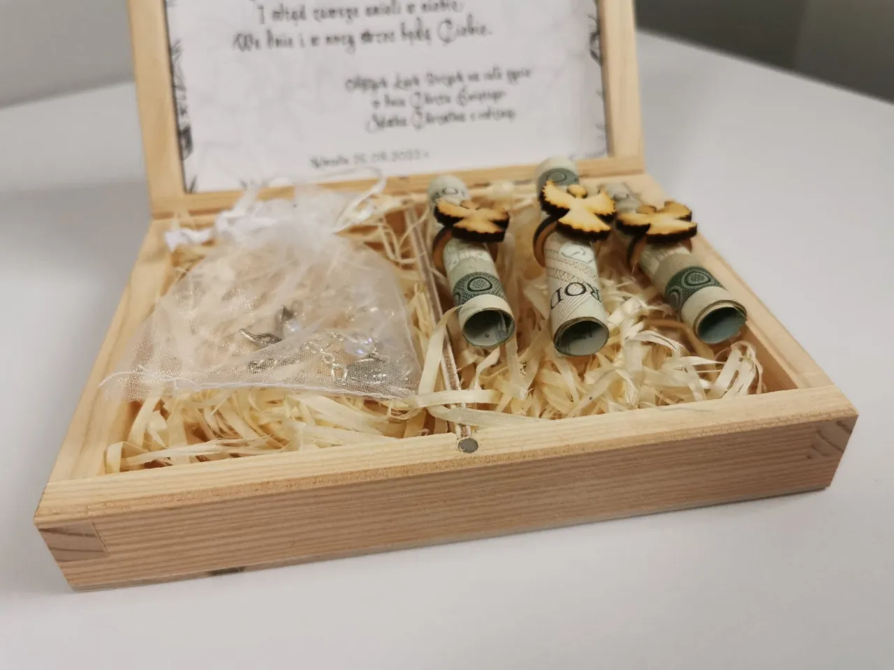 Chrzciny koperta pieniądze dylemat