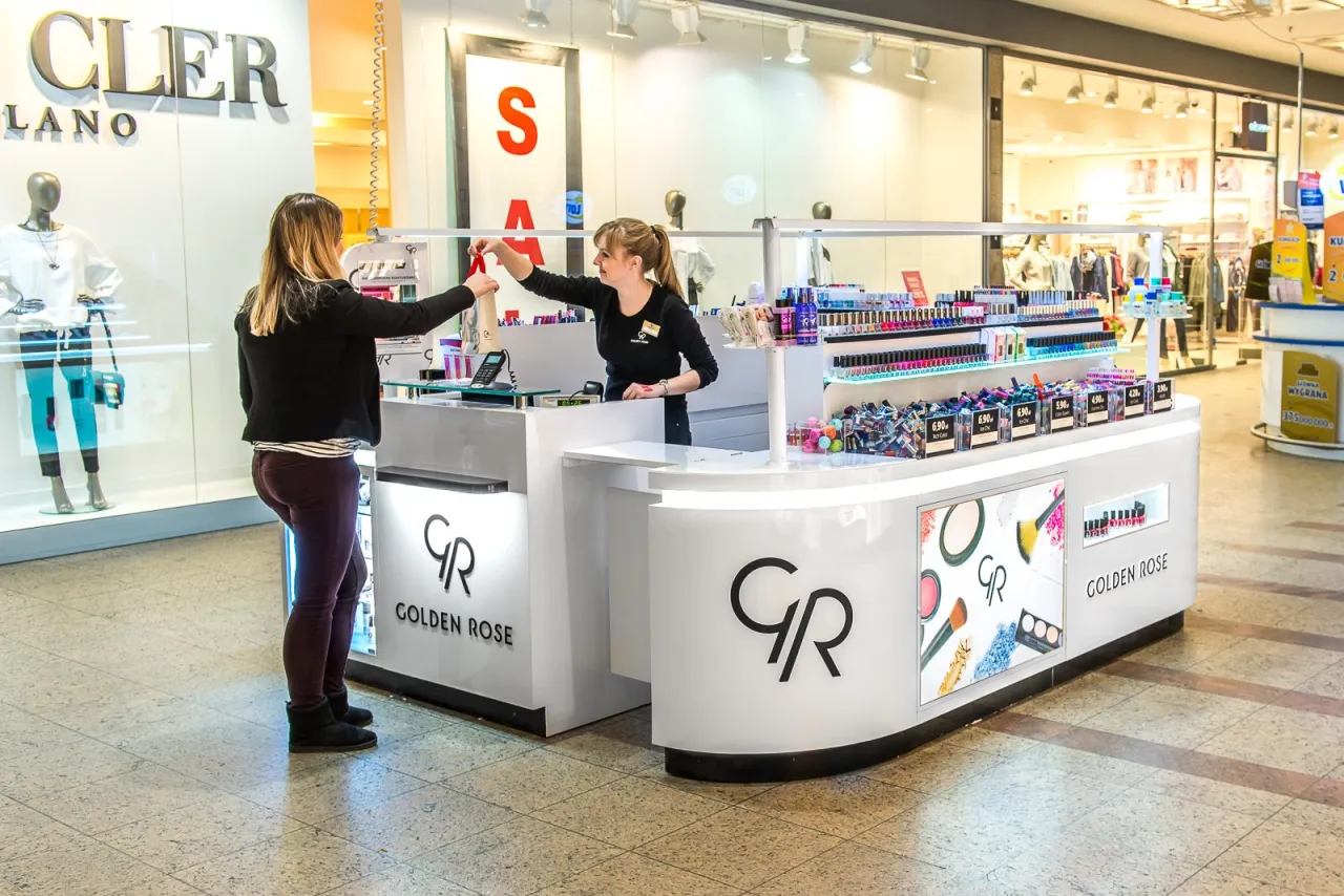 wyspa Golden Rose w galerii handlowej