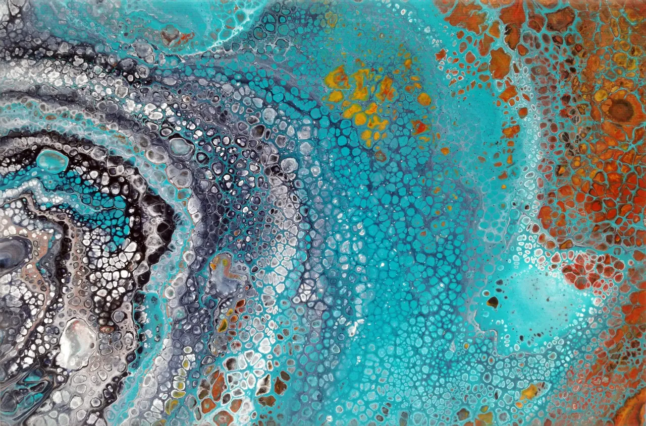 Obraz techniką pouring DIY