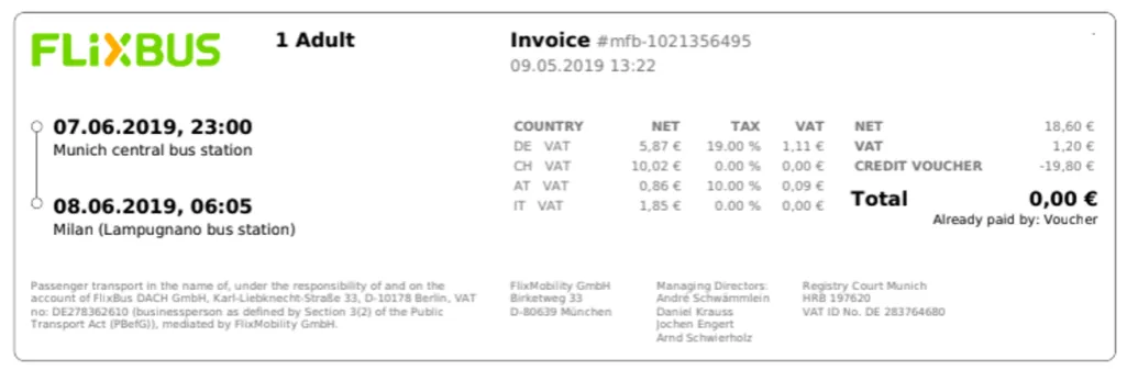 FlixBus voucher przykład