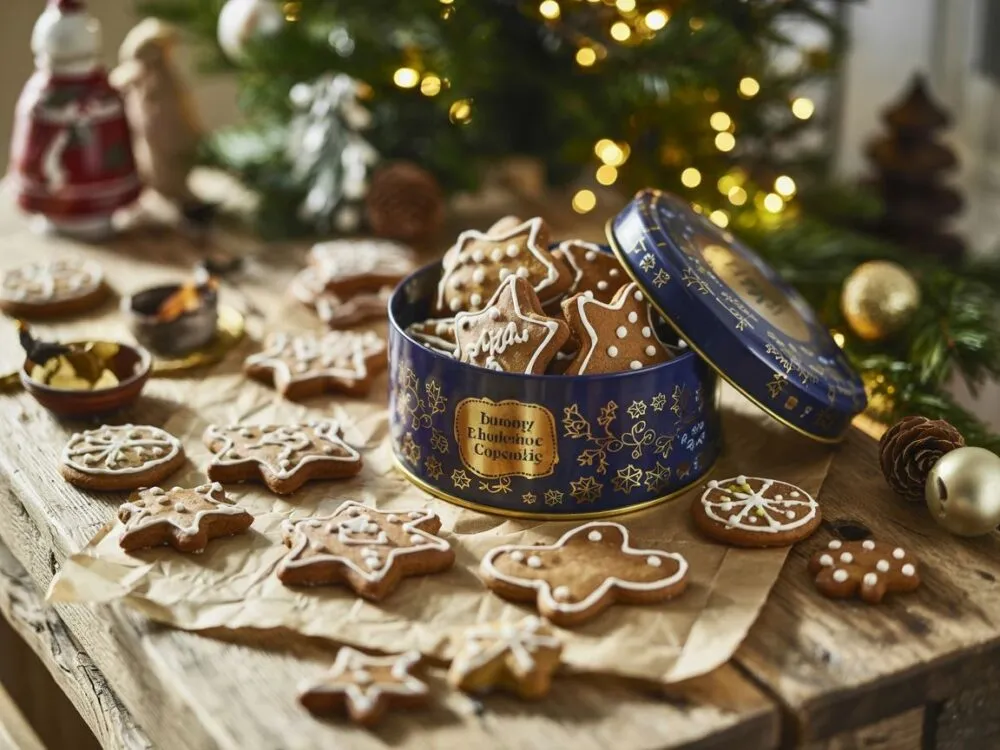 Przechowywanie pierniczków w puszce