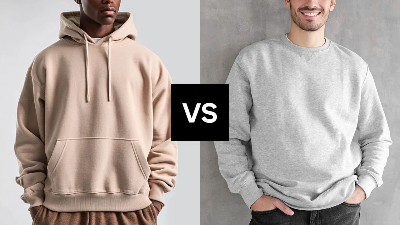 crewneck vs hoodie porównanie