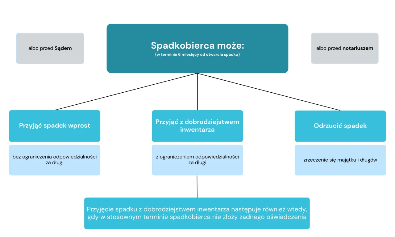 schemat odrzucenia spadku dla małoletniego uproszczona i tradycyjna ścieżka