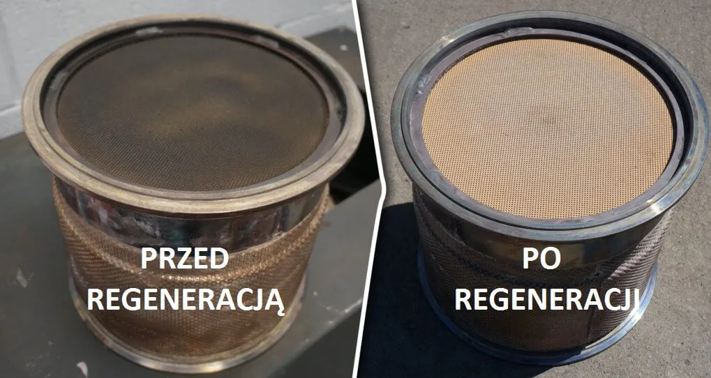 zapchany filtr dpf vs sprawny