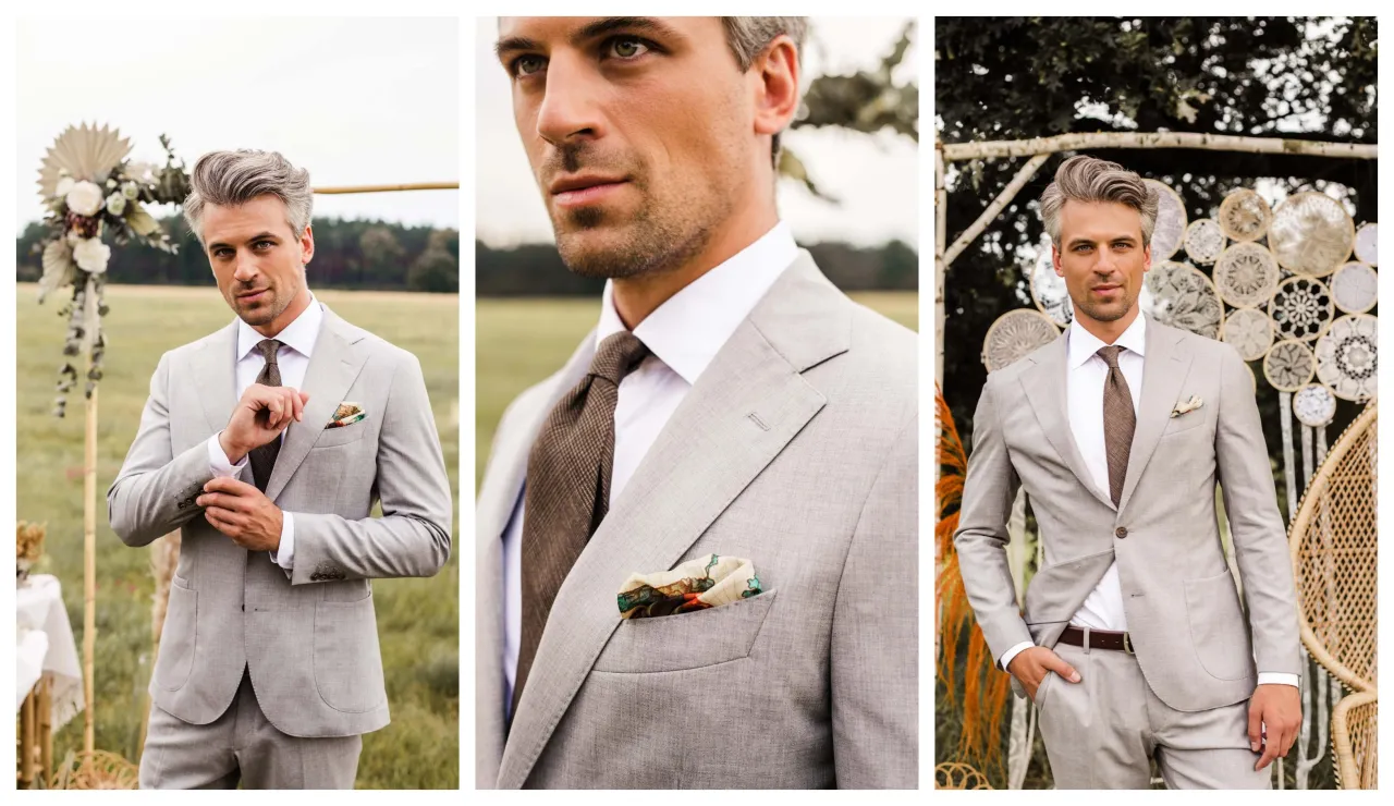 Elegancki polski garnitur męski