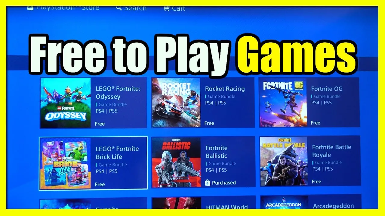 PlayStation Store Free to Play section screenshot