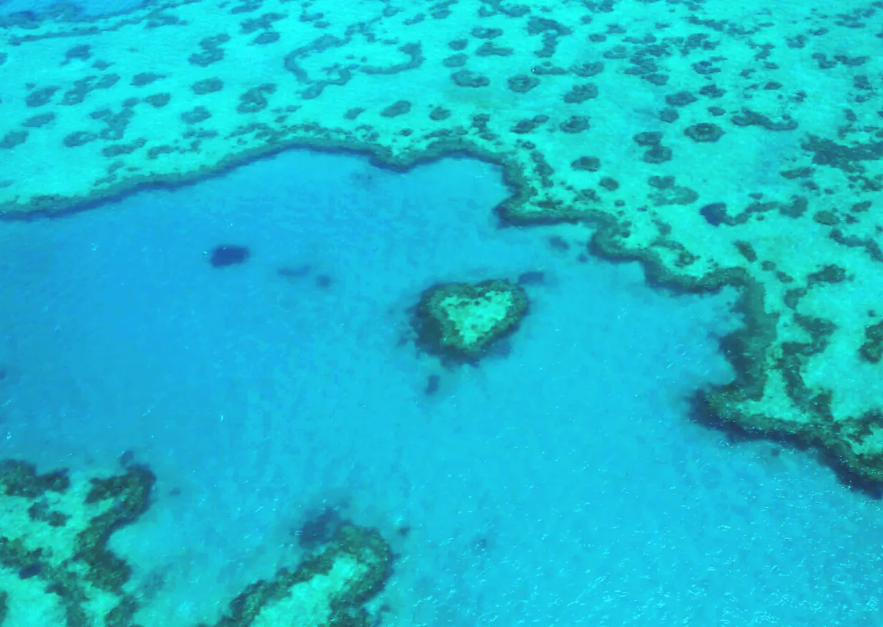 Wielka Rafa Koralowa z lotu ptaka