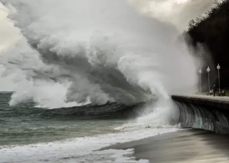 sztorm bałtyk fale