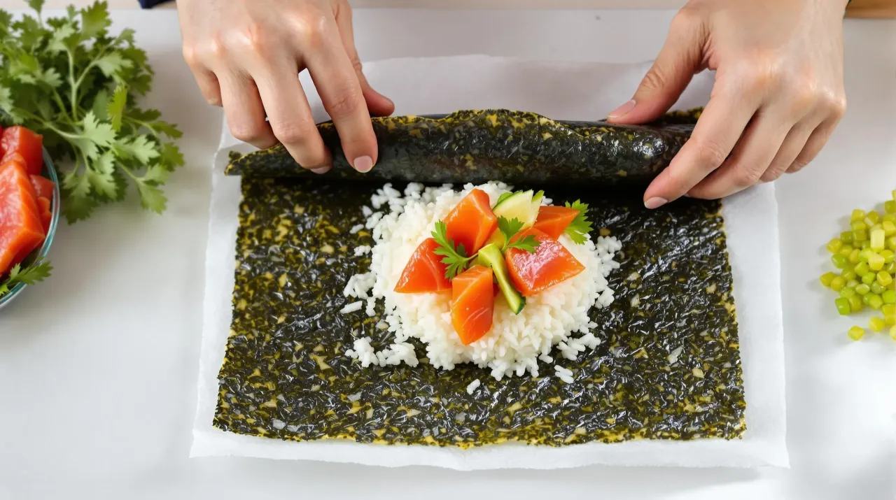 domowe sushi bez maty