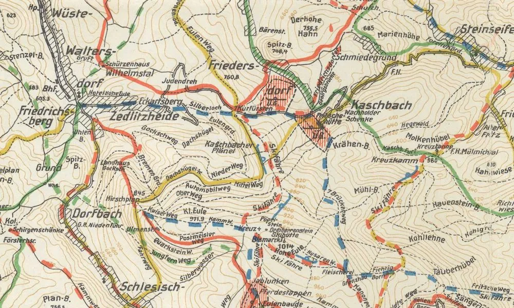 Mapa Gór Sowich Sudety Środkowe