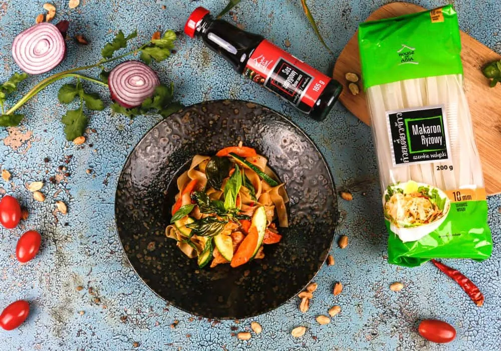 Szybkie obiady w 30 minut, makaron, kurczak stir-fry