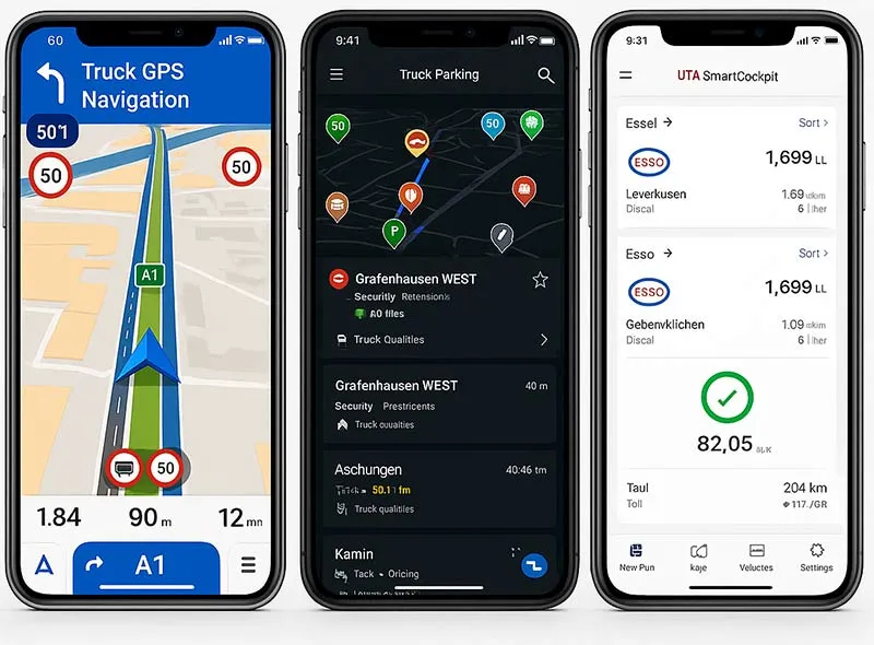 nawigacja dla ciężarówek aplikacje