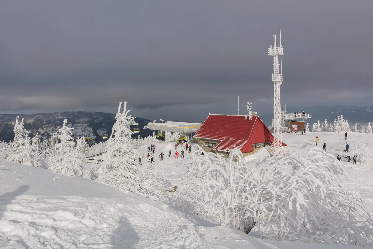 Skrzyczne zimą raczki
