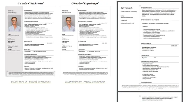 Porównanie darmowych kreatorów CV