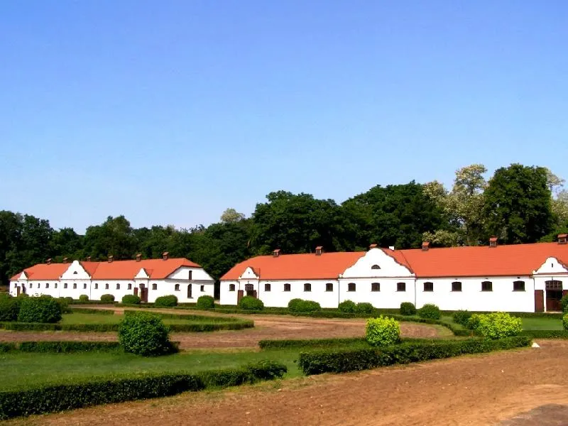 Stadnina Koni Łąck zabytkowe stajnie