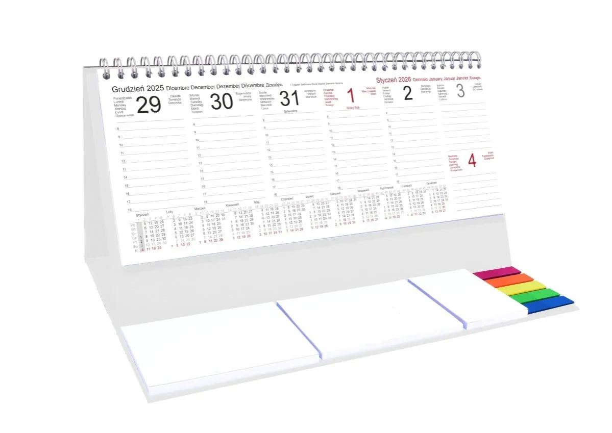 kalendarz z zaznaczonymi datami 800 plus