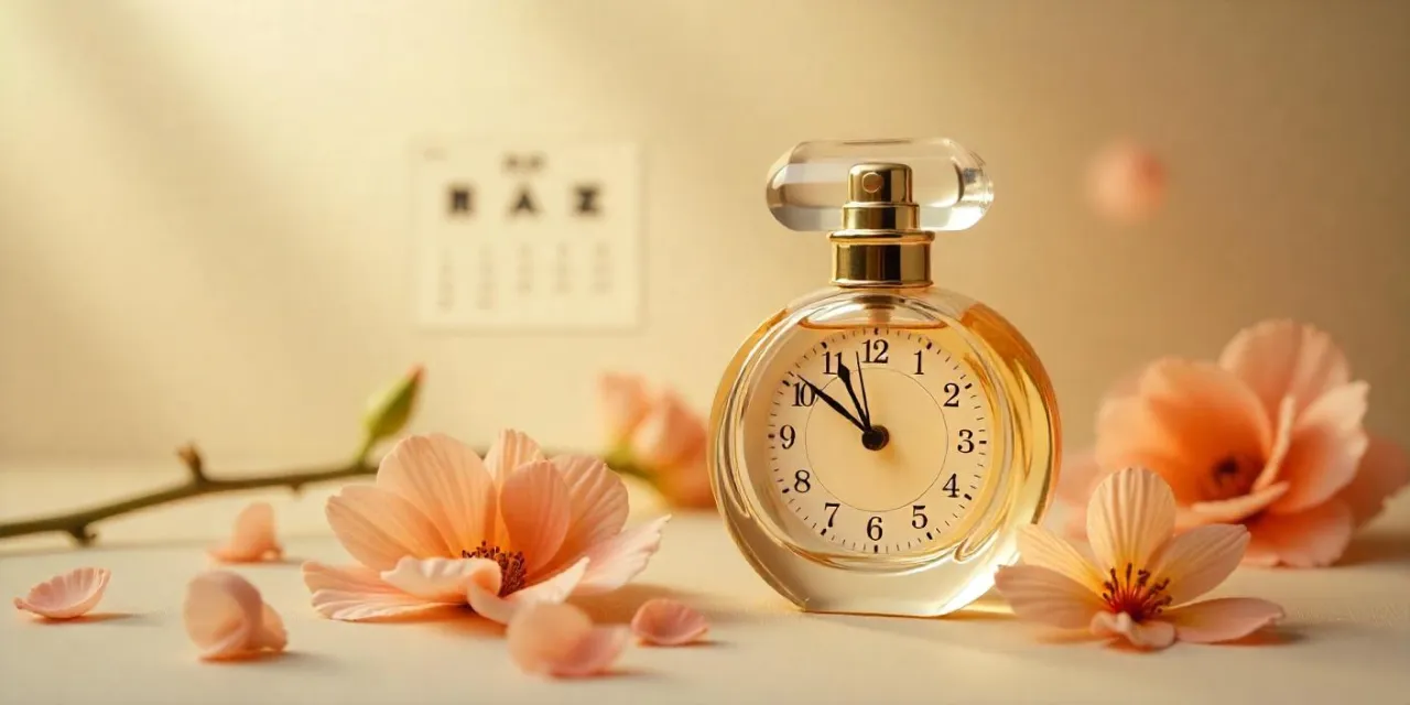 trwałość perfum na skórze zegar