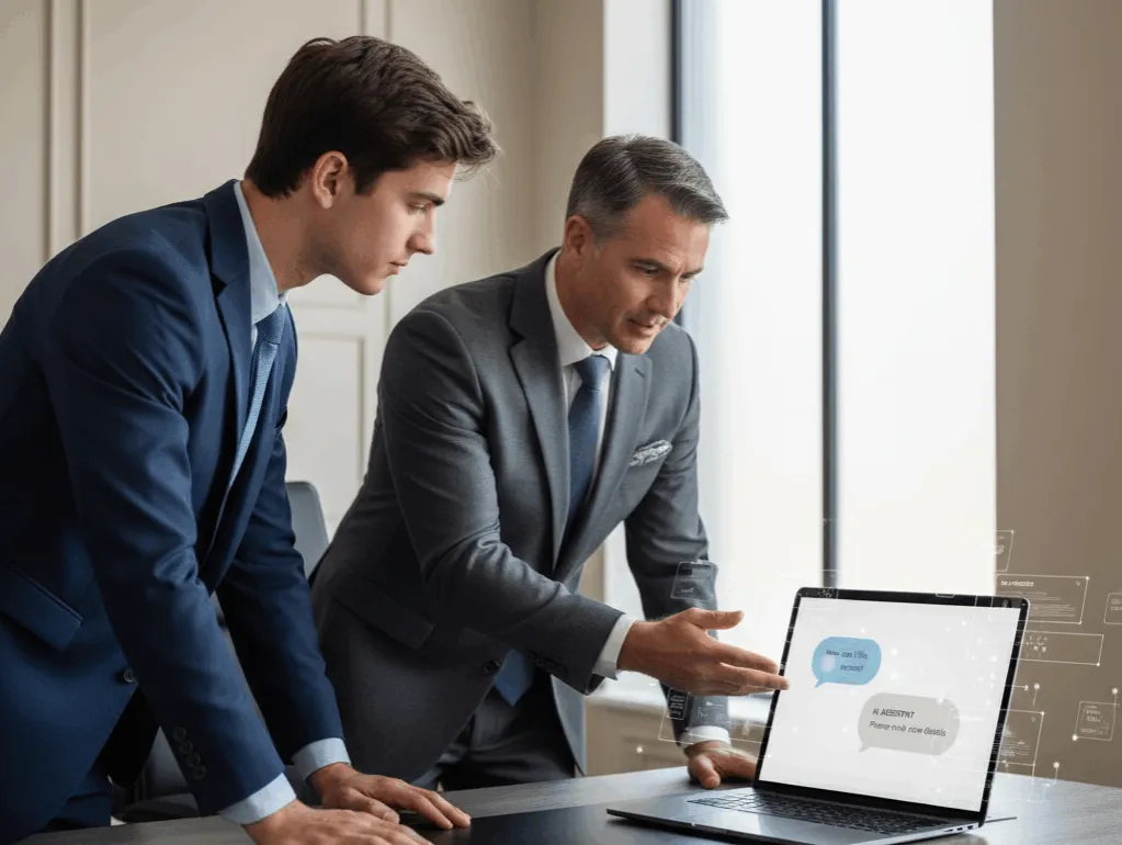 prawnik z technologią AI