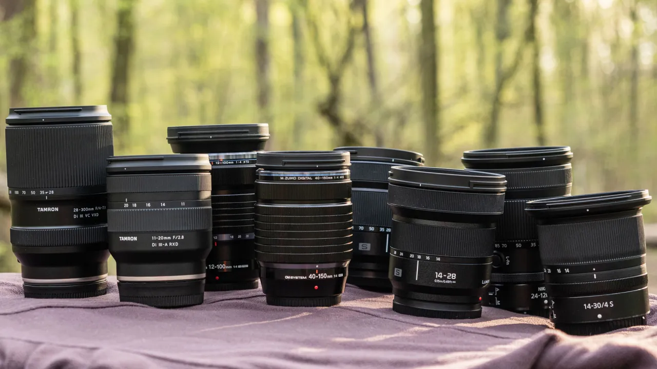 różne obiektywy do fotografii krajobrazowej