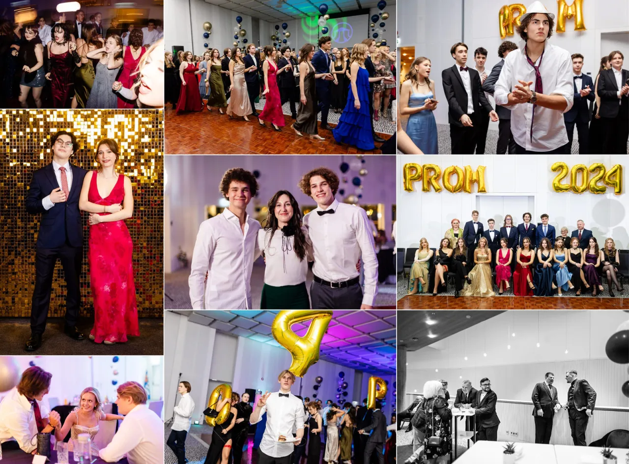 Młodzi ludzie przeglądający portfolio fotografa na laptopie w biurze